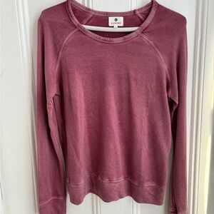 Sundry raglan Long Sleeve sweatshirt size 0 Tencel Pima cotton garment dyed